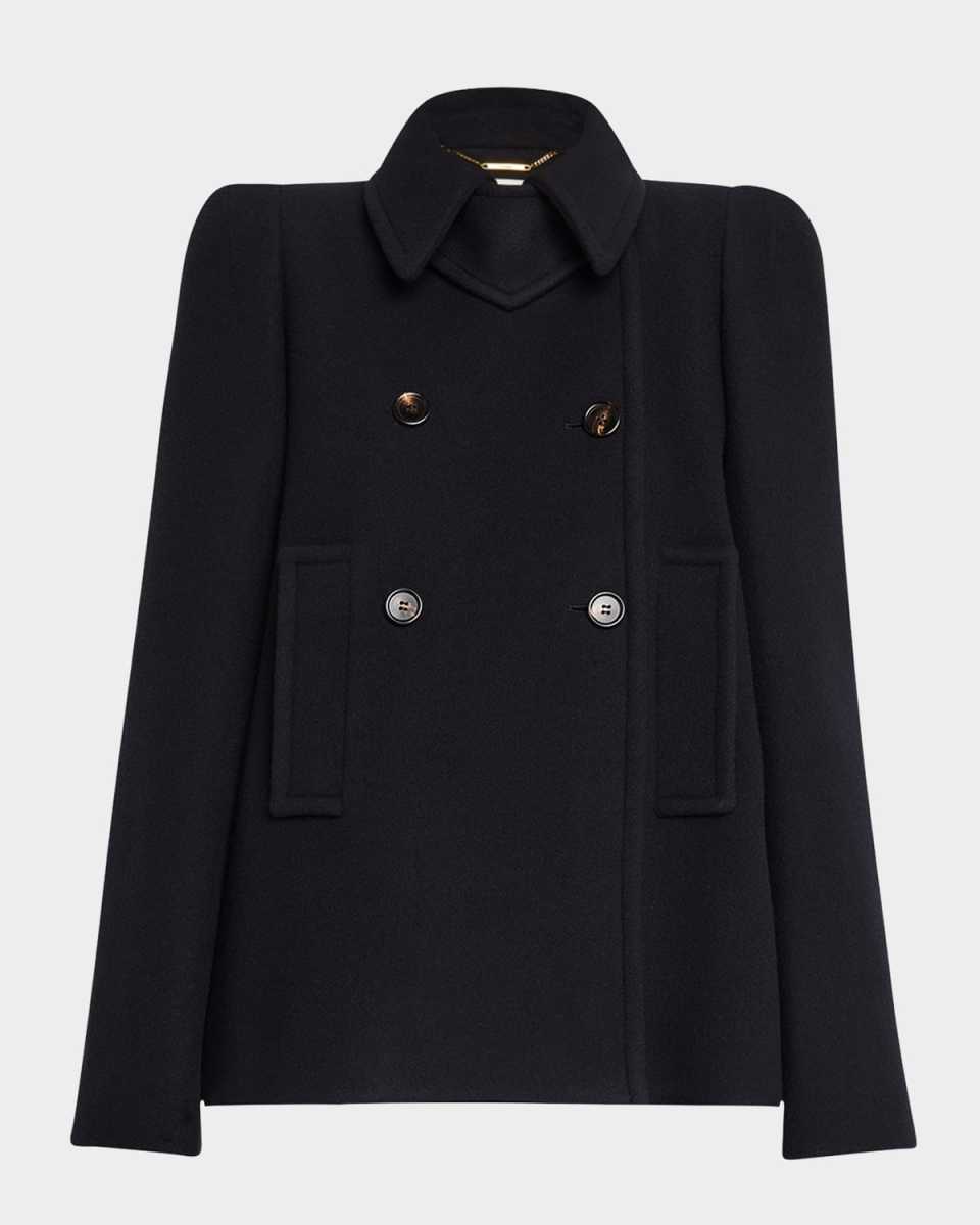 Double-Breasted Wool Coat